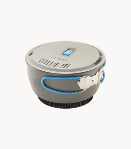 Optimus Compact Camping Cookware with Lid - Gray/Blue